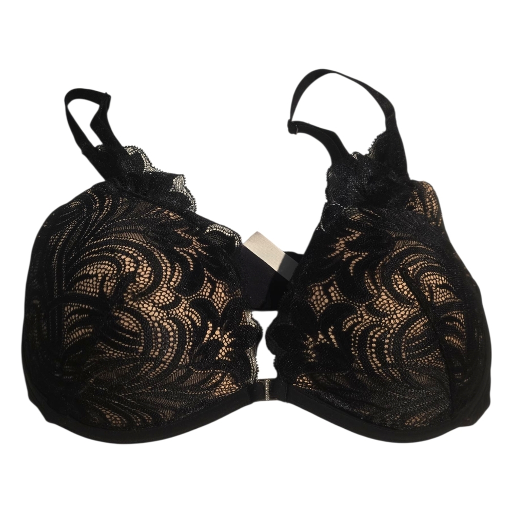 Adore Me Elegant Black Lace Bra